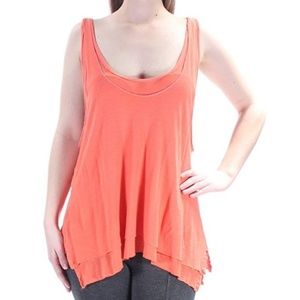 We the Free Coral/Orange Karmen Tank